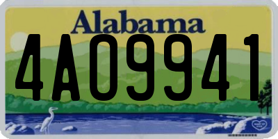 AL license plate 4AO9941