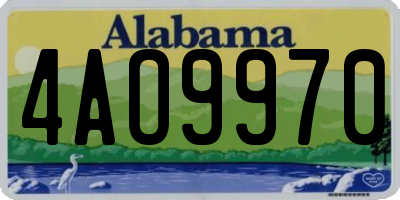 AL license plate 4AO9970