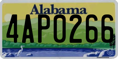 AL license plate 4AP0266