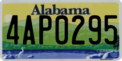 AL license plate 4AP0295