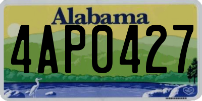 AL license plate 4AP0427