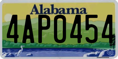 AL license plate 4AP0454