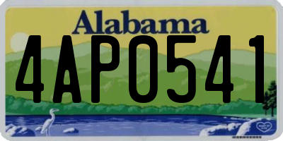 AL license plate 4AP0541