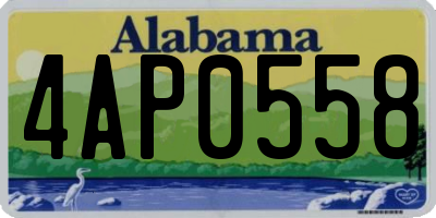 AL license plate 4AP0558