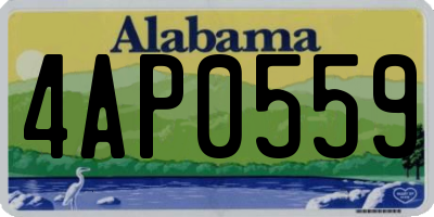 AL license plate 4AP0559