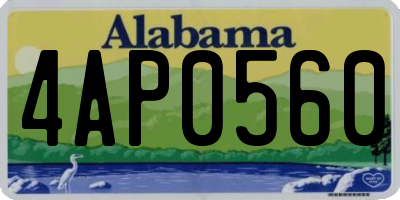 AL license plate 4AP0560