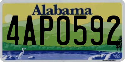 AL license plate 4AP0592