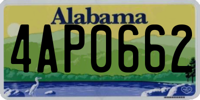 AL license plate 4AP0662