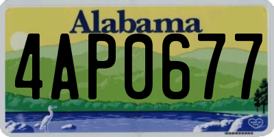 AL license plate 4AP0677