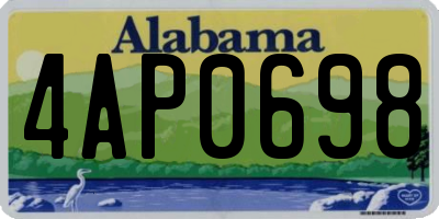 AL license plate 4AP0698