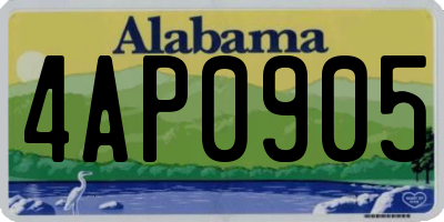 AL license plate 4AP0905