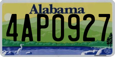 AL license plate 4AP0927