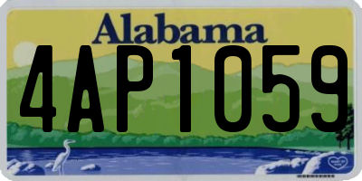 AL license plate 4AP1059