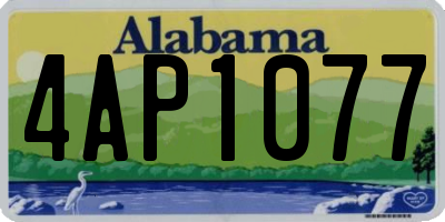 AL license plate 4AP1077