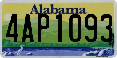 AL license plate 4AP1093