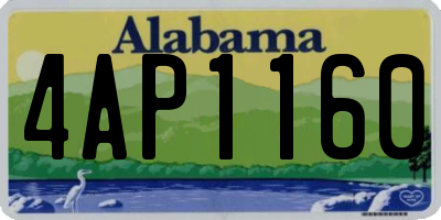 AL license plate 4AP1160