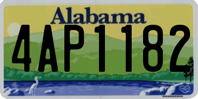 AL license plate 4AP1182