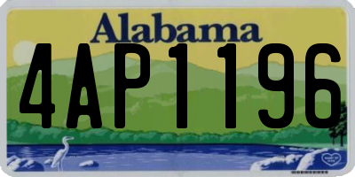 AL license plate 4AP1196