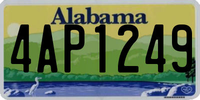 AL license plate 4AP1249