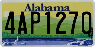 AL license plate 4AP1270