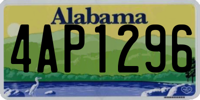 AL license plate 4AP1296