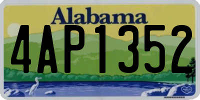 AL license plate 4AP1352