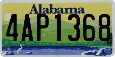 AL license plate 4AP1368