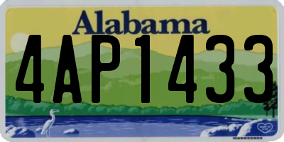 AL license plate 4AP1433