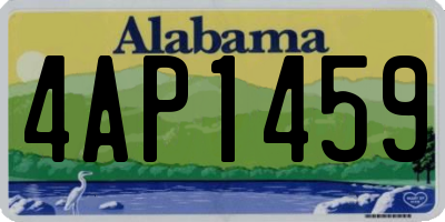 AL license plate 4AP1459