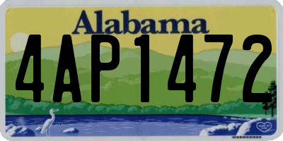 AL license plate 4AP1472