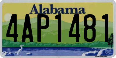 AL license plate 4AP1481