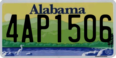 AL license plate 4AP1506