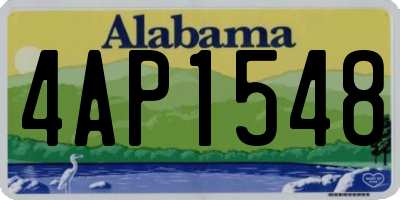 AL license plate 4AP1548