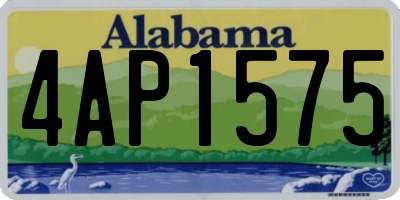 AL license plate 4AP1575