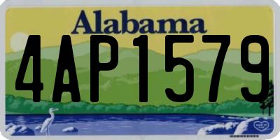 AL license plate 4AP1579