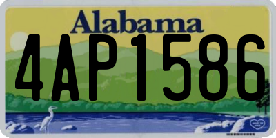 AL license plate 4AP1586