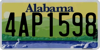 AL license plate 4AP1598