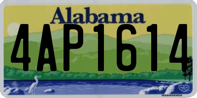 AL license plate 4AP1614