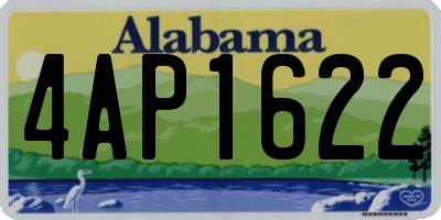 AL license plate 4AP1622
