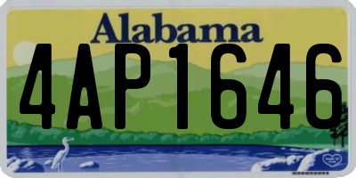 AL license plate 4AP1646