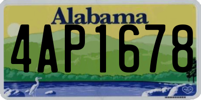 AL license plate 4AP1678