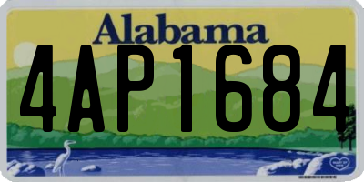 AL license plate 4AP1684