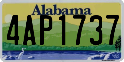 AL license plate 4AP1737