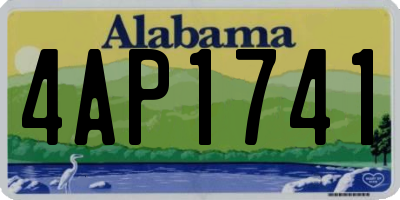 AL license plate 4AP1741