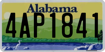 AL license plate 4AP1841