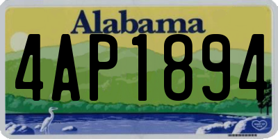 AL license plate 4AP1894