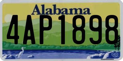 AL license plate 4AP1898