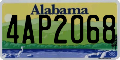 AL license plate 4AP2068