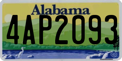 AL license plate 4AP2093
