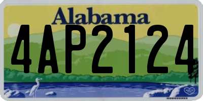 AL license plate 4AP2124